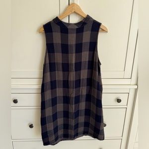 Cloth + Stone high neck sleeveless tunic dress